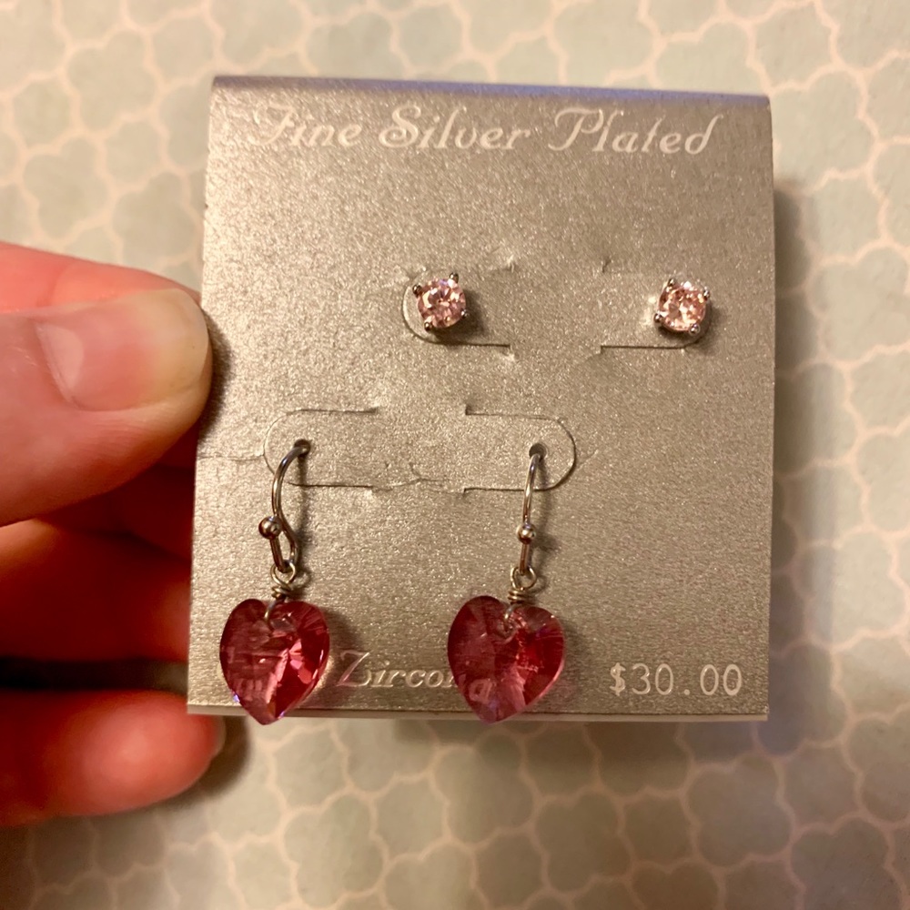 Fine silver plated earrings